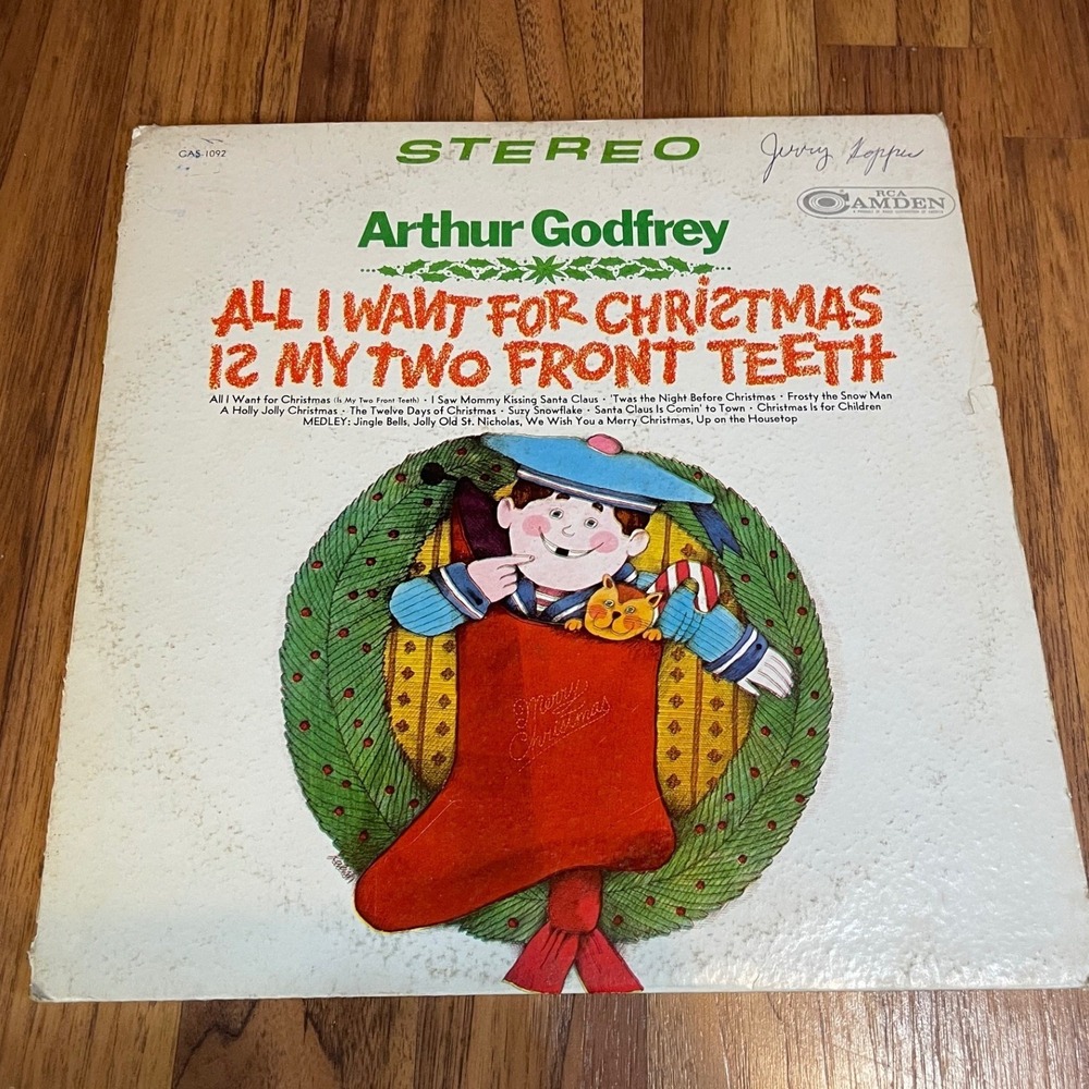 Arthur Godfrey Christmas Two Front Teeth Vinyl LP 1967 RCA Camden CAS-1092